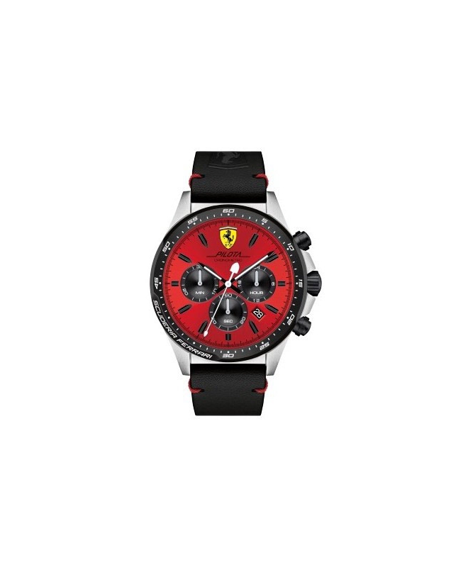 Ferrari Pilota-m-ssipblk-rou-red-s-leblk uomo FER0830387 - galleria 1