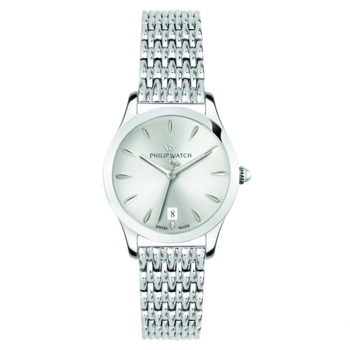 Philip Watch Grace 32mm 3h silver dial br ss donna R8253208505