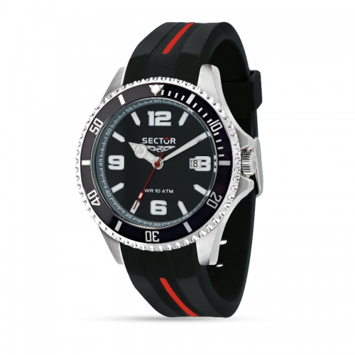 Orologi uomo: orologio uomo Orologio Sector 230 uomo gomma nero R3251161035  in offerta