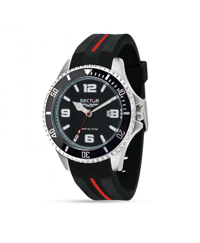 Orologi uomo: orologio uomo Orologio Sector 230 uomo gomma nero R3251161035  in offerta