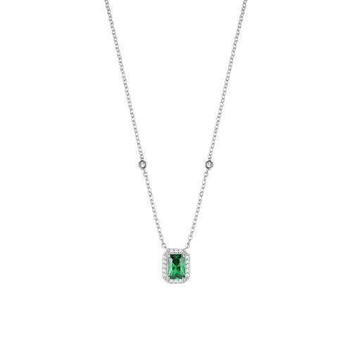 Morellato Tesori pend.emerald/white zirc arg.925 donna SAIW55