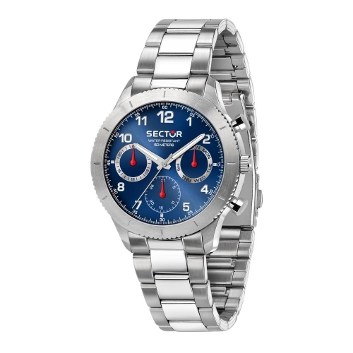 Sector 270 41mm mult blue dial br ss