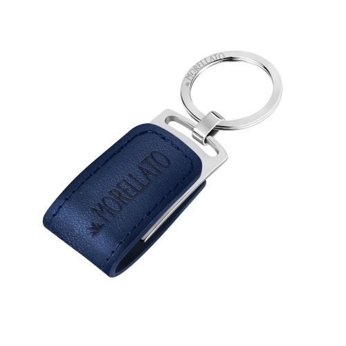 Morellato Keyholder memory +blue pu +alloy usb 32g maschile