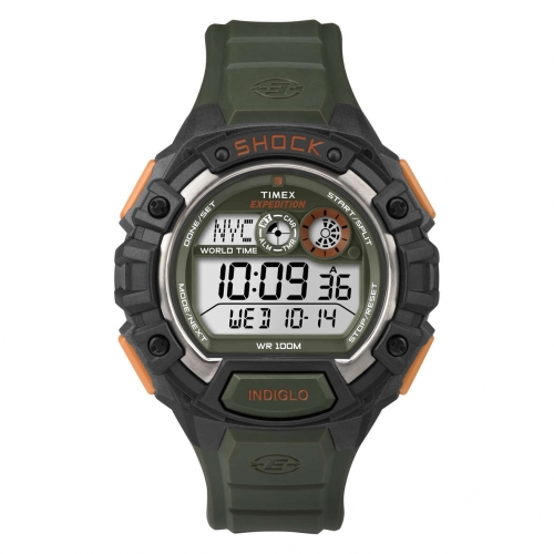 Orologio Timex World Shock verde - 46 mm