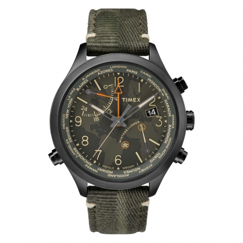 Orologio Timex IQ World Time verde - 43 mm