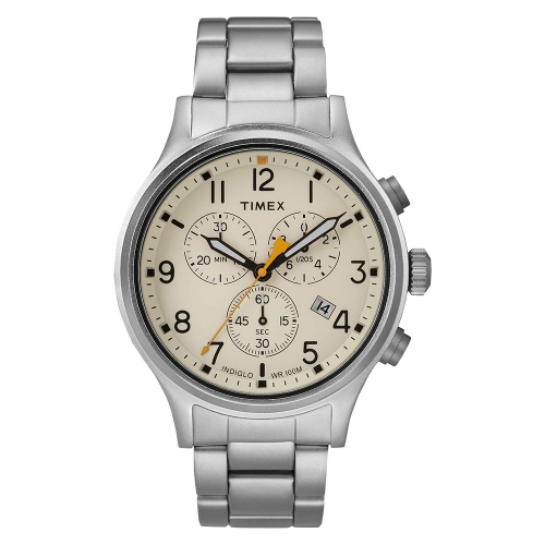 Orologio Timex Allied chrono acciaio beige - 42 mm