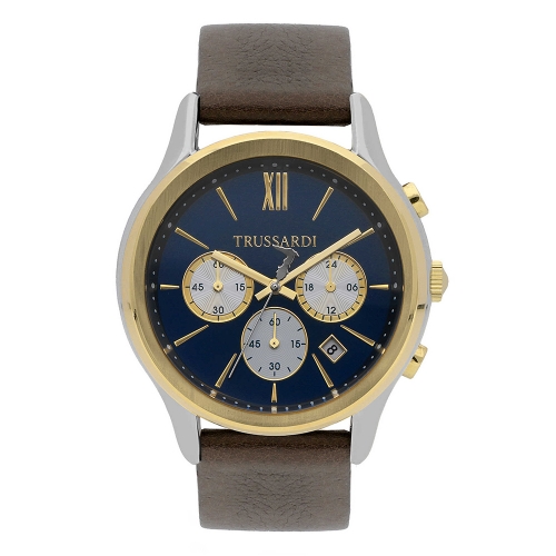 Orologio Trussardi Tfirst chrono pelle marrone - 43 mm