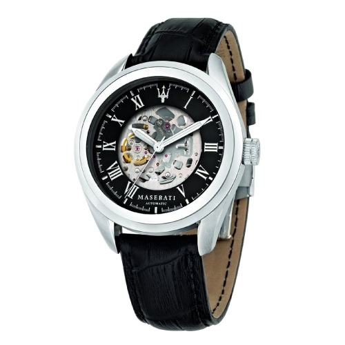 Maserati Traguardo 45mm auto skel.black dstr