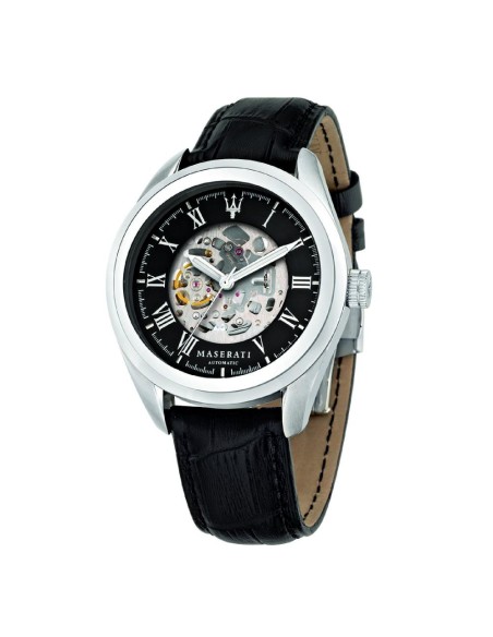 Maserati Traguardo 45mm auto skel.black dstr