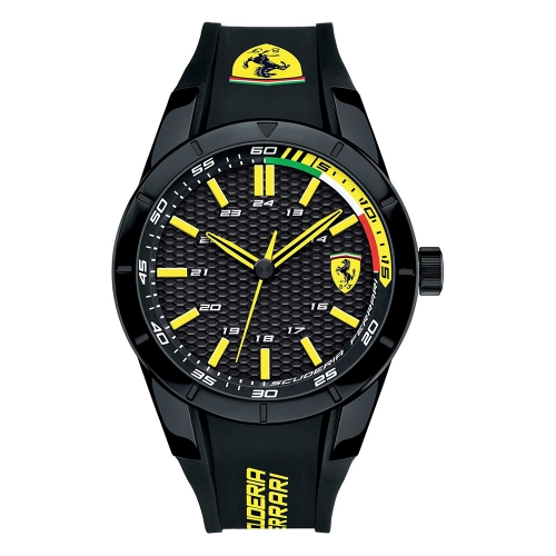 Orologio Ferrari Rerev nero / giallo - 44 uomo FER0830302