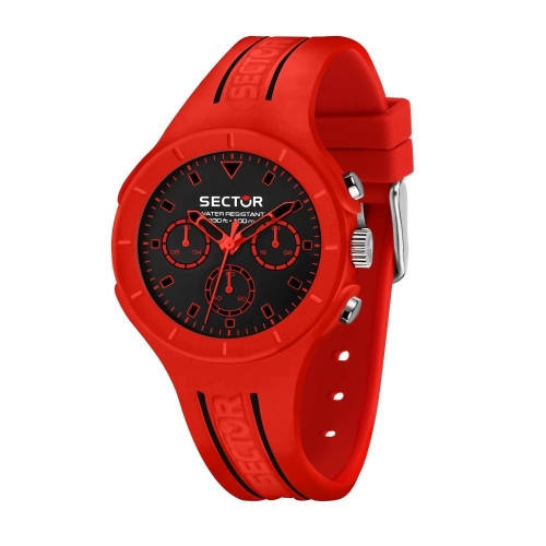 Sector Speed touch 41mm mult blk dial red sil s maschile