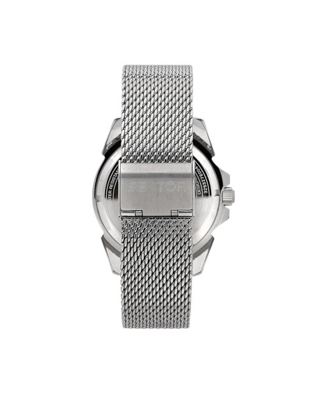 Sector 450 41mm 3h black dial mesh band ss