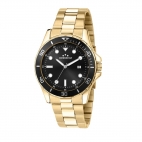 Chronostar Captain 43mm 3h black dial br yg