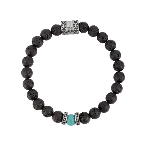 Sector Rude br.turquoise&blk lavic stone