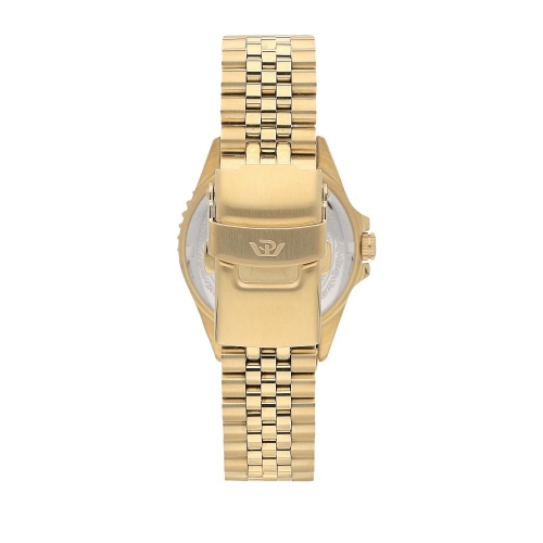 Philip Watch Caribe diver 35mm auto white dial br yg femminile