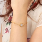 Bracciale Morellato Scrigno d'amore dorato arg.925 - 16/19 cm