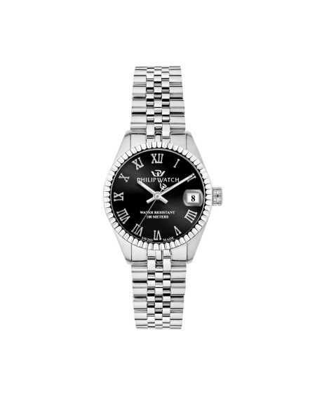 Philip Watch Caribe 31mm 3h black dial br ss femminile