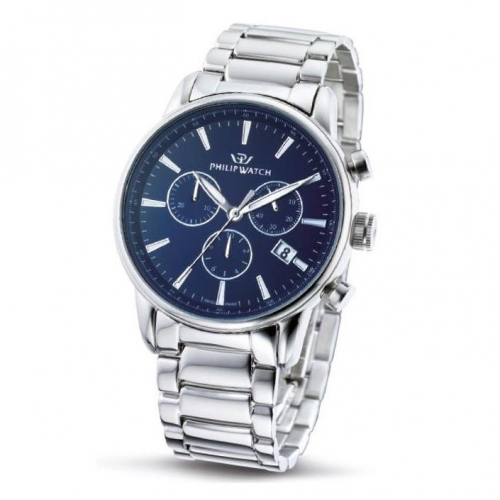 Orologio Philip Watch Kent crono blu - 43 mm R8273678003
