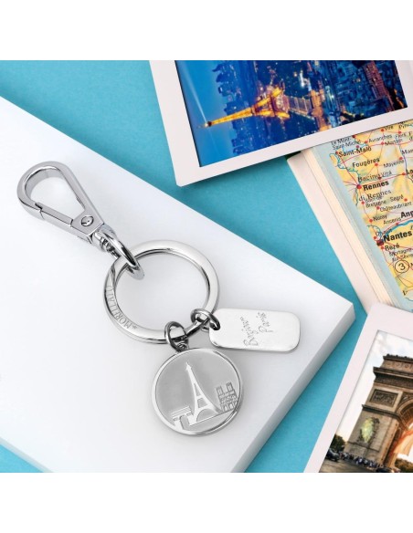 Morellato Keyholder travel ss +round charms paris femminile