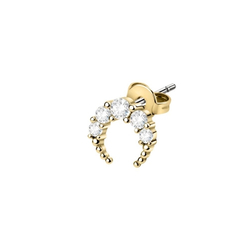 La Petite Story Stud earring yg moon with white crys