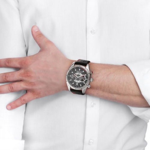 Orologio Sector 330 chrono nero gomma - 45 mm maschile