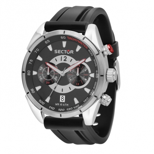 Orologio Sector 330 45 mm chrono gomma - 45 mm maschile