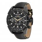 Orologio Sector 330 chrono pelle nero - 45 mm maschile