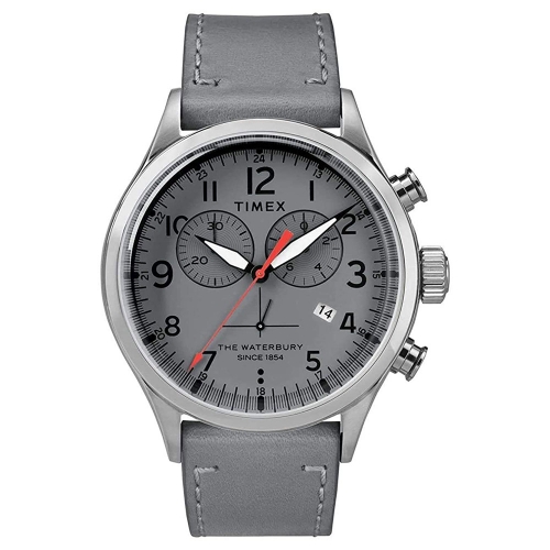 Orologio Timex Waterbury uomo pelle grigio - 42 mm