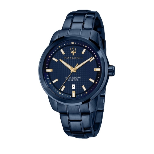 Maserati Blue edition 44mm 3h blue dial br maschile R8853141002