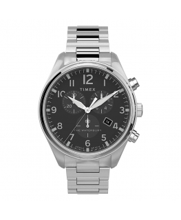 Orologio Timex Waterbury chrono acciaio nero - 42 mm