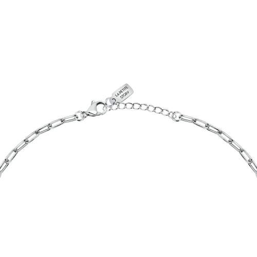 La Petite Story Love neckl.safety pin rg+infinity with c