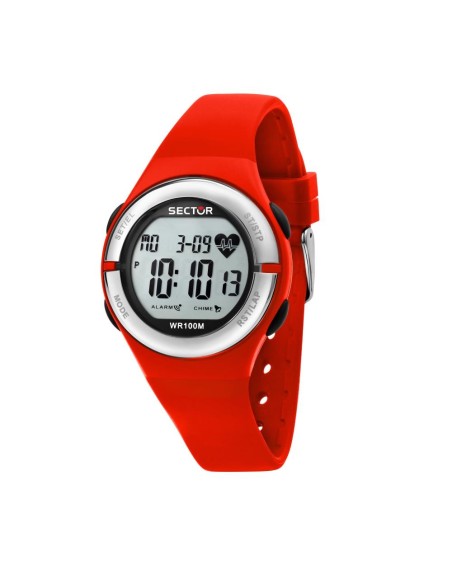 Sector Ex-25 38mm digital black dial red str femminile