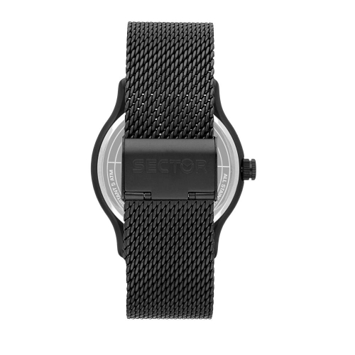 Sector 660 43mm 3h green dial mesh band black maschile