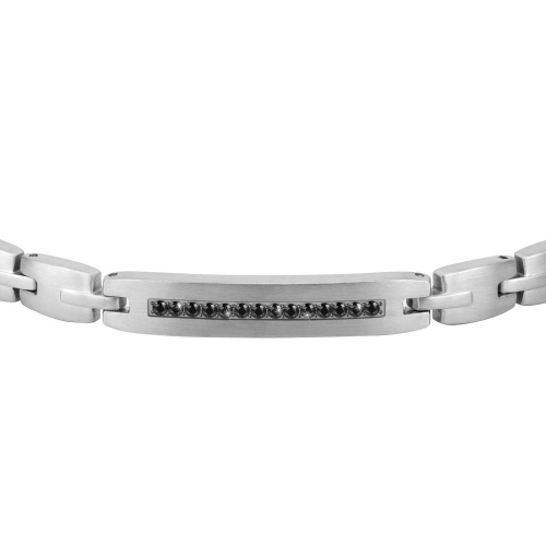 Morellato Motown bracelet ss w blk crystals 22cm maschile SALS48