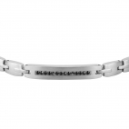 Morellato Motown bracelet ss w blk crystals 22cm maschile SALS48