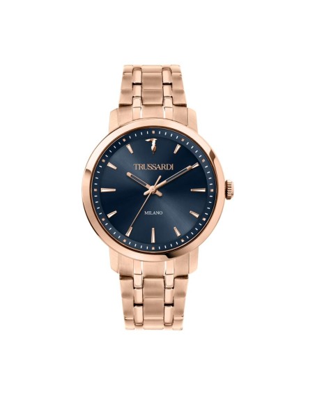 Trussardi T-couple 41mm 3h blue dial br rg