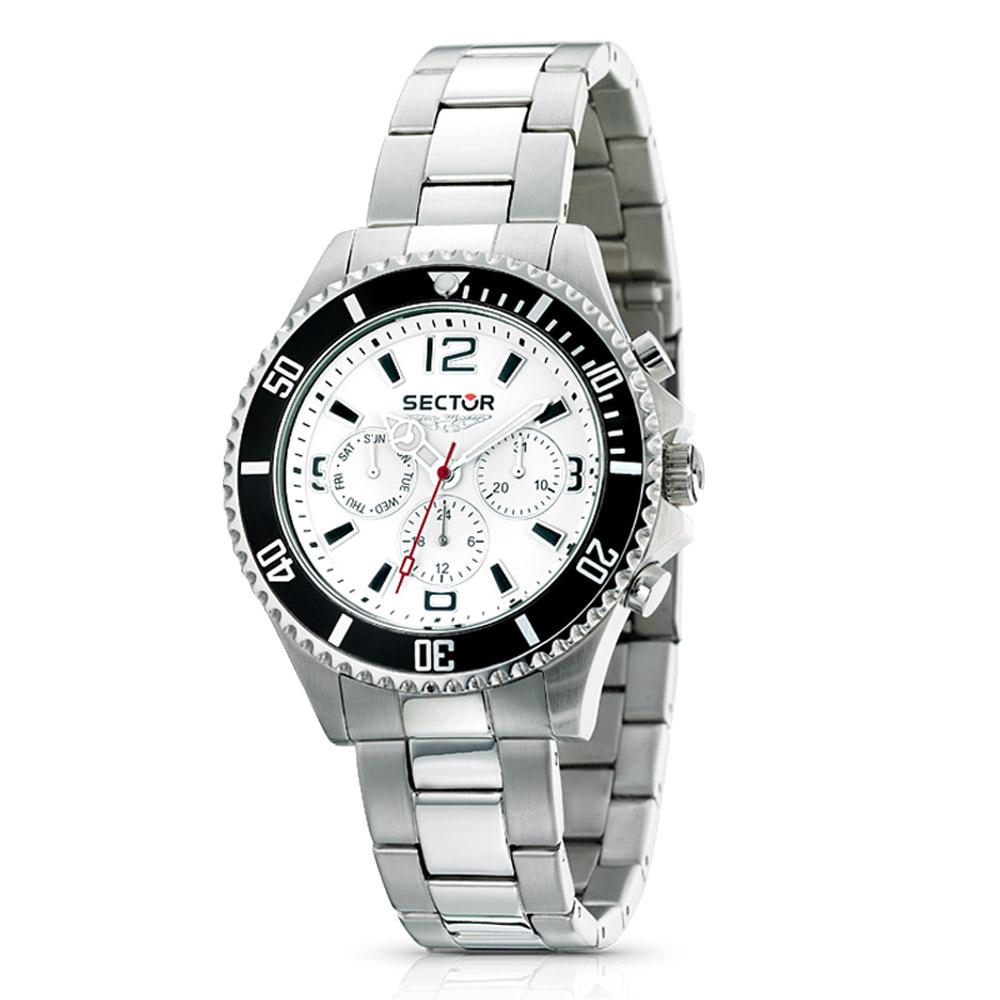 Orologi uomo: orologio uomo Orologio Sector 230 mutifunzione bianco - 43 mm  R3273661045