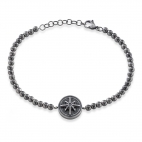 Bracciale Sector Vintage rosa dei venti - 19/22 cm uomo SAIH19
