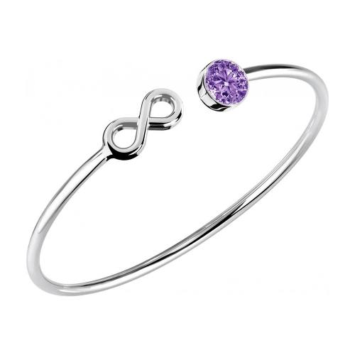 Bracciale Sector Sparking infinito viola - Ø 6.3 cm donna SALW03