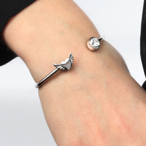 Bracciale Sector Sparking cuore ali - Ø 6.3 cm donna SALW06