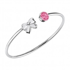 Bracciale Sector Sparking fiocco rosa - Ø 6.3 cm donna SALW08