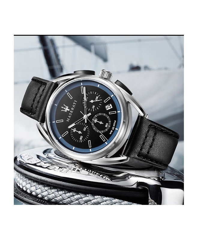 Orologi uomo: orologio uomo Orologio Maserati Trimarano chrono nero - 41 mm  R8871632001