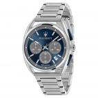 Orologio Maserati Trimarano chrono acciaio blu - 41 mm uomo