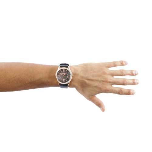Trussardi Tfirst gent 43mm 3h black dial black st