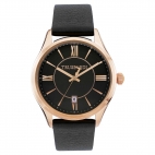 Trussardi Tfirst gent 43mm 3h black dial black st