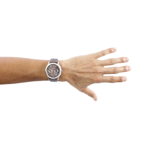 Trussardi Tfirst gent 43mm chr grey dial grey st
