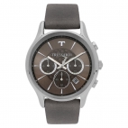 Trussardi Tfirst gent 43mm chr grey dial grey st