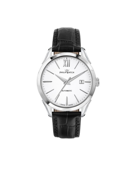 Philip Watch Roma 41mm auto white dial black st