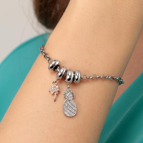 Bracciale Morellato Drops palma e ananas - 16/19 cm donna
