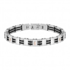 Bracciale Morellato Motown acciaio oro rosa 18k - 21.5 cm uomo